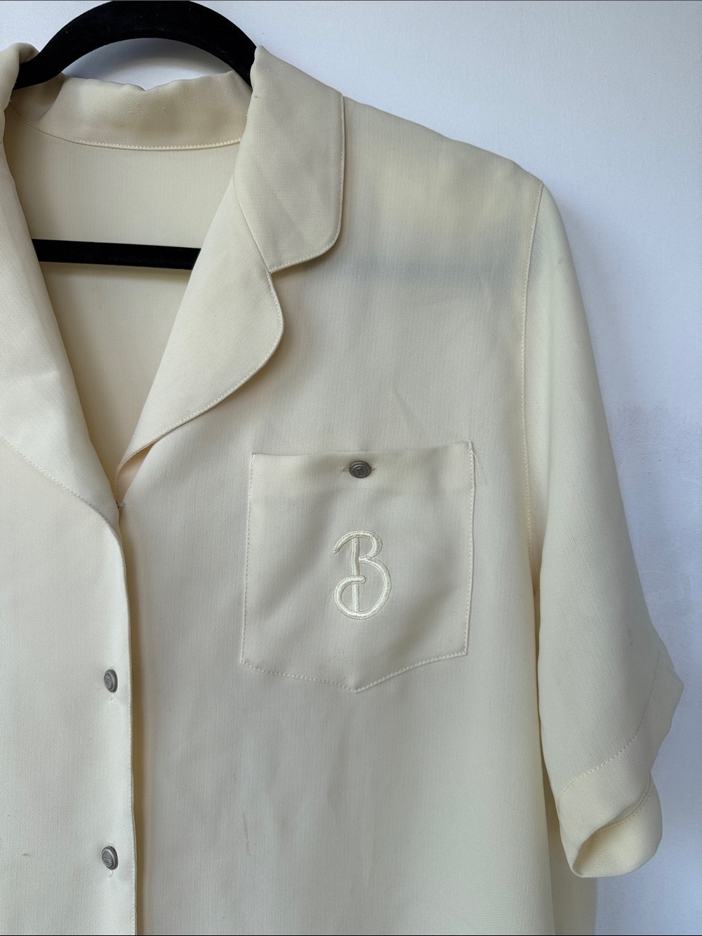 Burberry’s SPAIN 🇪🇸 Cream/Yellow Short-Sleeve Button Down